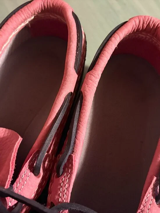 Womens L.L. Bean Pink Blue Low Waterproof Duck Boots Size 10 M - Picture 10 of 14